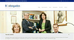 Desktop Screenshot of bdabogados.com